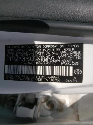Photo 10 from auction – 2009 TOYOTA SCION XD with VIN JTKKU10439J045147