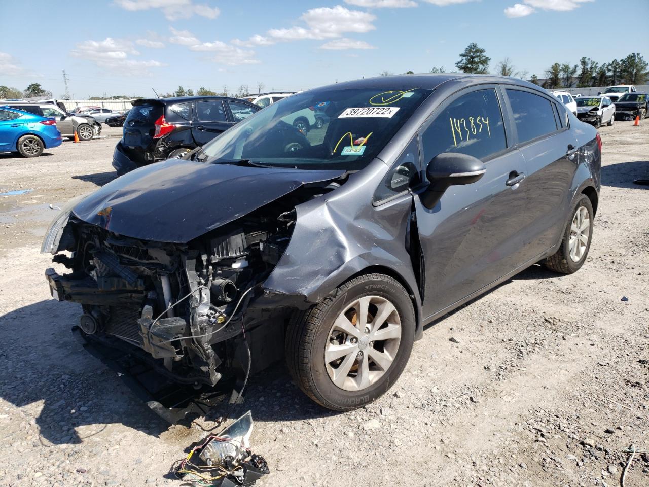 Photo 2 from auction – 2013 KIA RIO EX with VIN KNADN4A33D6144502