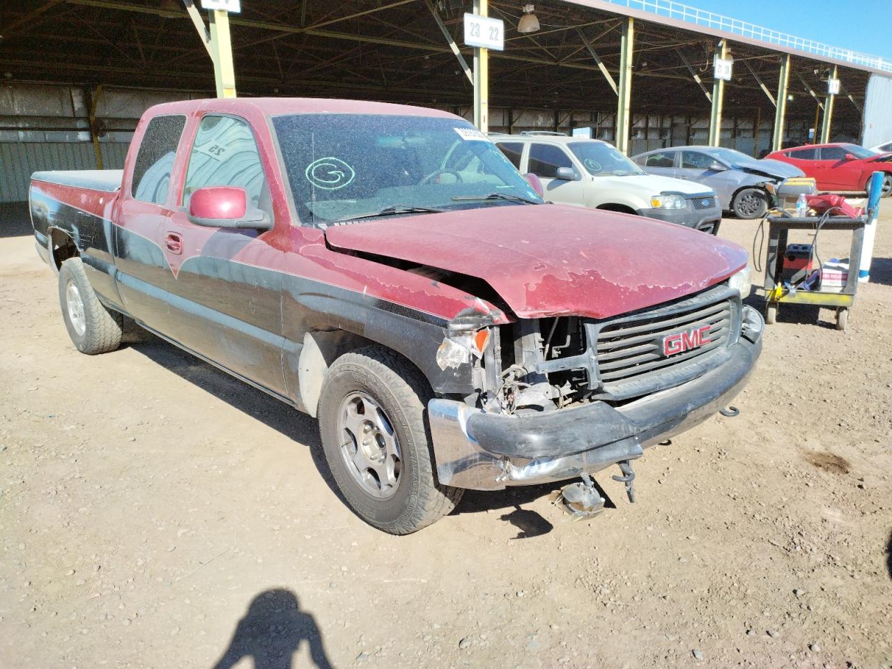 GMC NEW SIERRA 1999 with VIN 2GTEC19T2X1535538 - Photo from auction