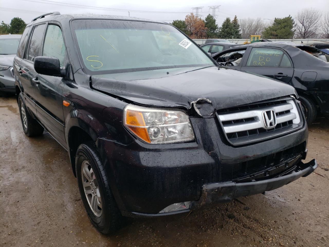 HONDA PILOT EXL 2008 with VIN 5FNYF18748B039082 - Photo from auction