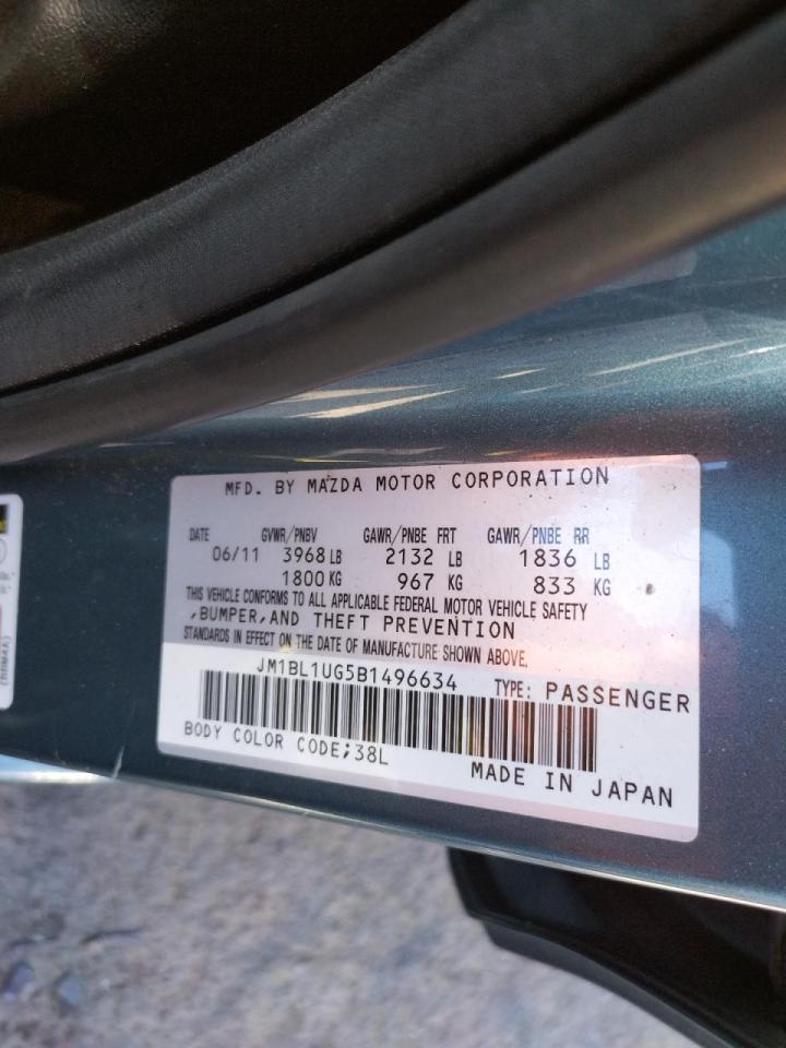 Photo 10 from auction – 2011 MAZDA 3 I with VIN JM1BL1UG5B1496634