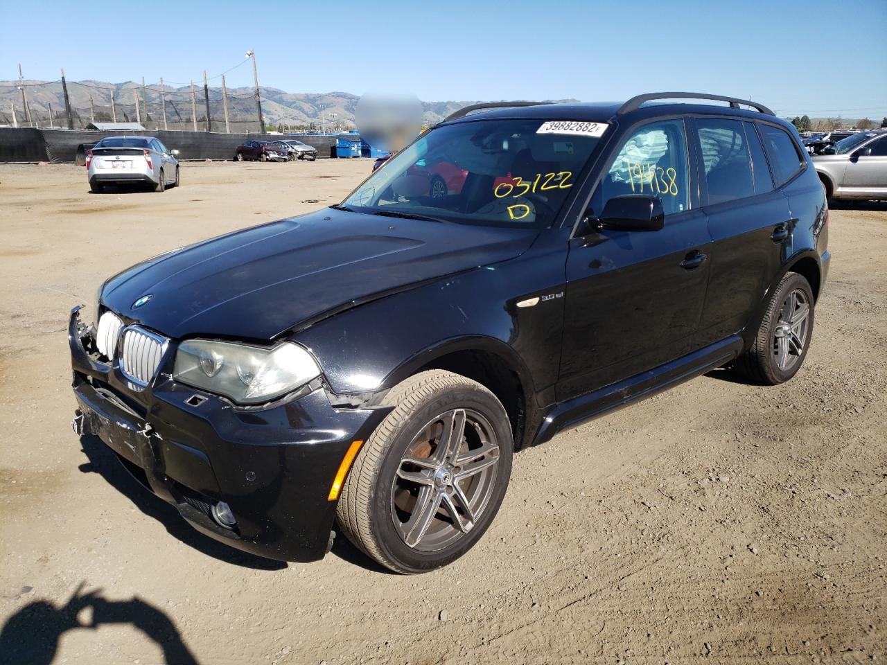 Photo 2 from auction – 2008 BMW X3 3.0SI with VIN WBXPC93448WJ14801