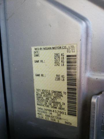 Photo 10 from auction – 2011 NISSAN ALTIMA BAS with VIN 1N4AL2APXBN457901