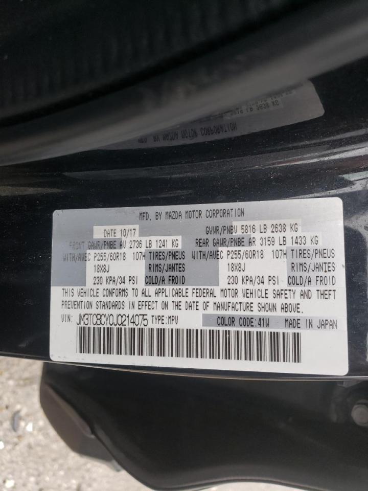 Photo 10 from auction – 2018 MAZDA CX-9 TOURI with VIN JM3TCBCY0J0214075