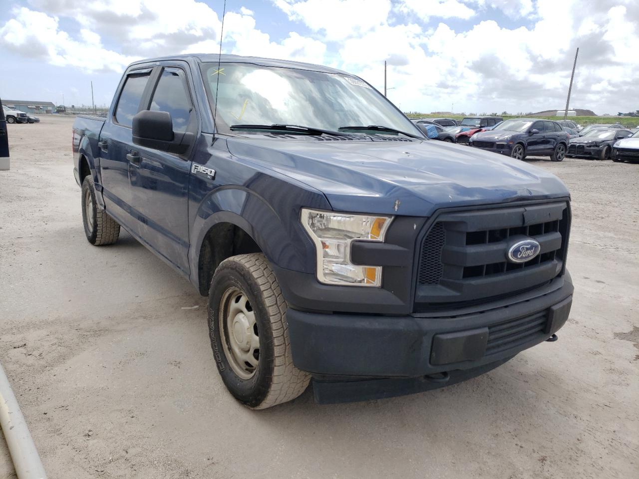 FORD F150 SUPER 2017 with VIN 1FTEW1E8XHFB29686 - Photo from auction