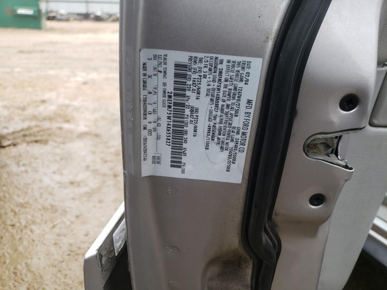 Photo 10 from auction – 2004 MERCURY GRAND MARQ with VIN 2MEFM75W14X655827