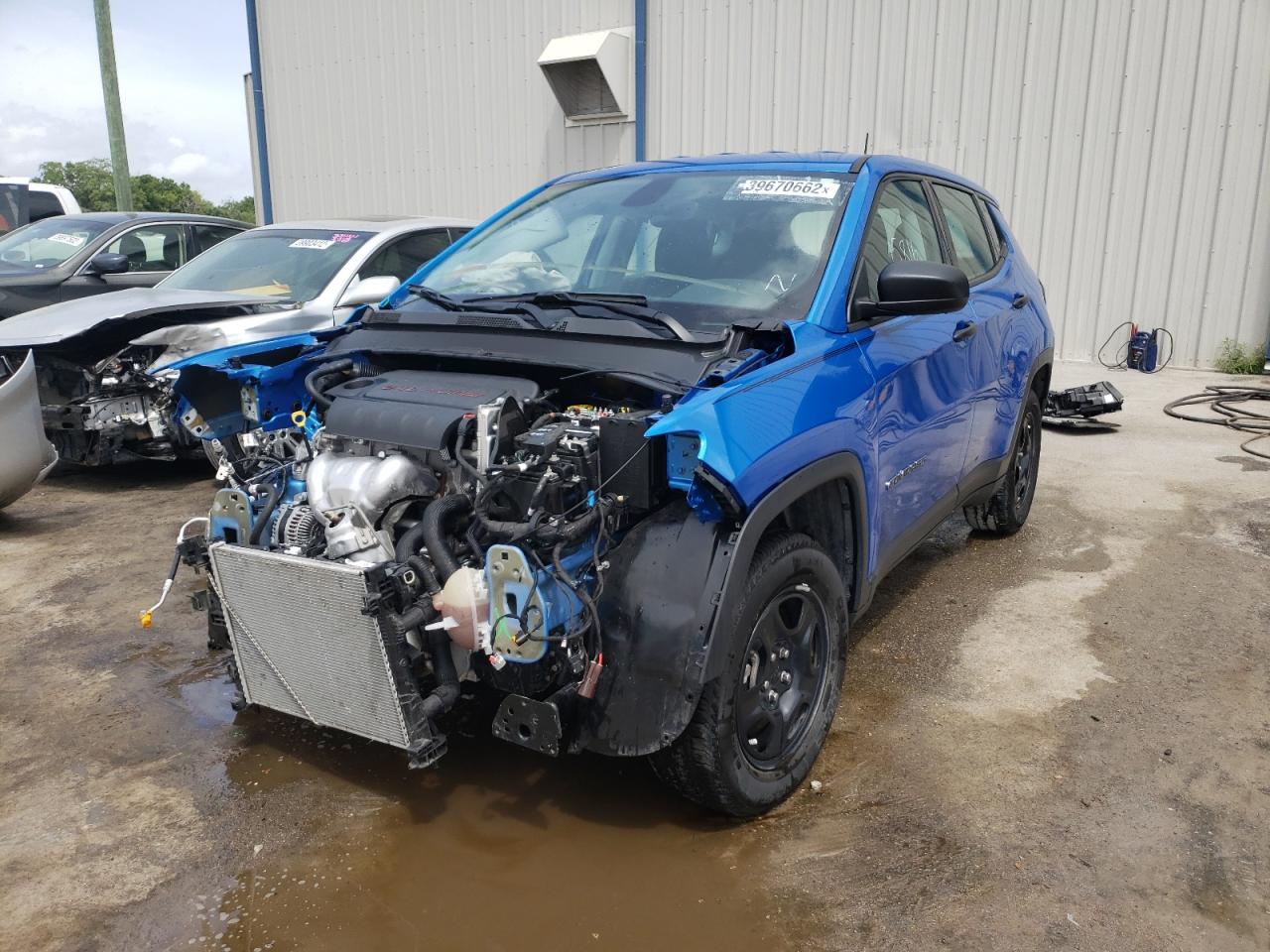 Photo 2 from auction – 2021 JEEP COMPASS SP with VIN 3C4NJCAB3MT514518