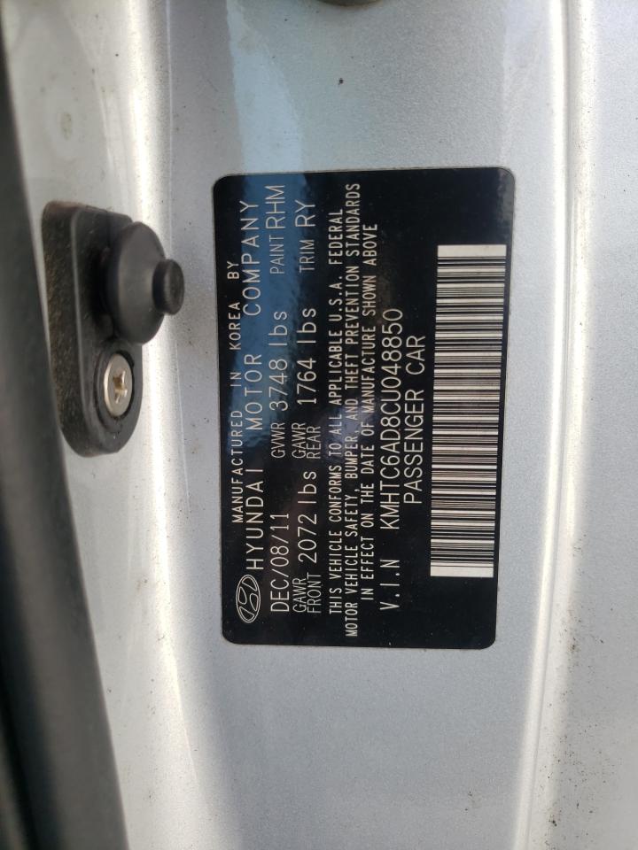 Photo 10 from auction – 2012 HYUNDAI VELOSTER with VIN KMHTC6AD8CU048850