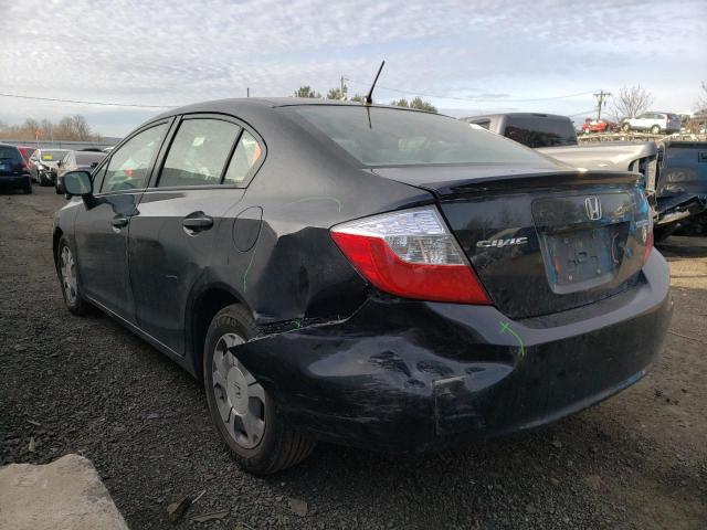Photo 3 from auction – 2012 HONDA CIVIC HYBR with VIN JHMFB4F26CS002668
