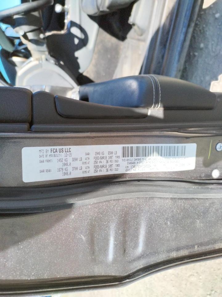 Photo 10 from auction – 2015 JEEP GRAND CHER with VIN 1C4RJFBGXFC205334