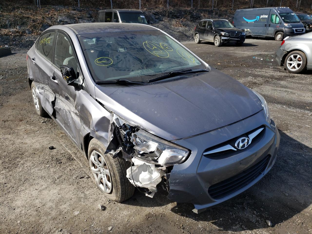 HYUNDAI ACCENT GLS 2014 with VIN KMHCT4AE7EU660649 - Photo from auction