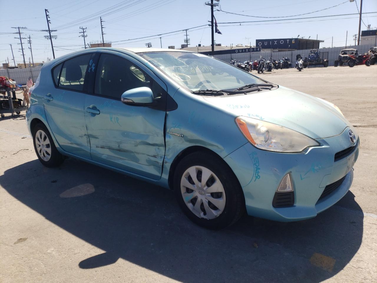 TOYOTA PRIUS C 2012 with VIN JTDKDTB32C1007830 - Photo from auction