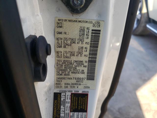 Photo 10 from auction – 2019 NISSAN FRONTIER S with VIN 1N6BD0CT4KN768697