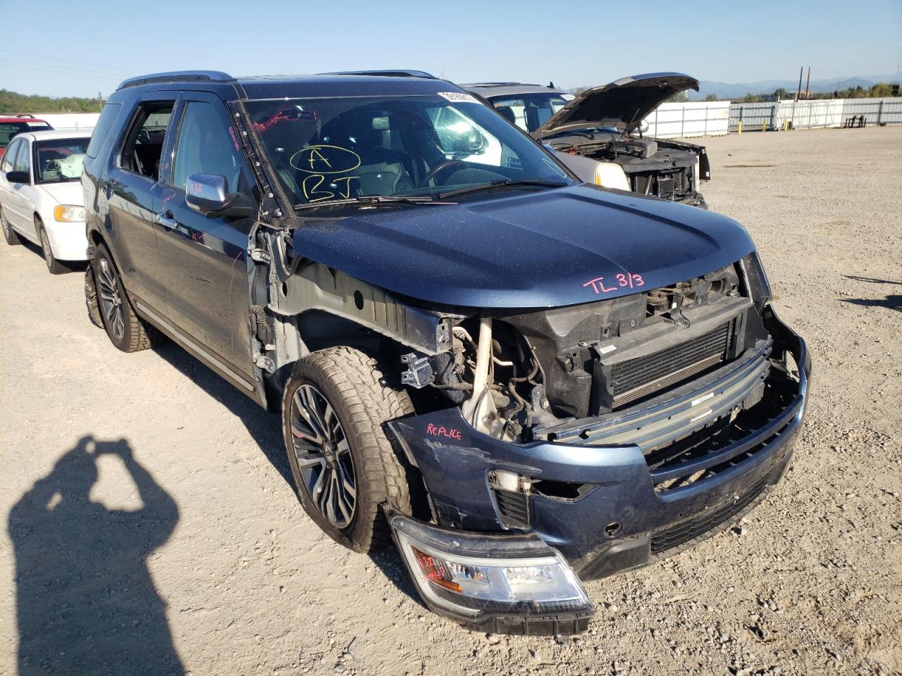 FORD EXPLORER P 2018 with VIN 1FM5K8HT9JGC55800 - Photo from auction