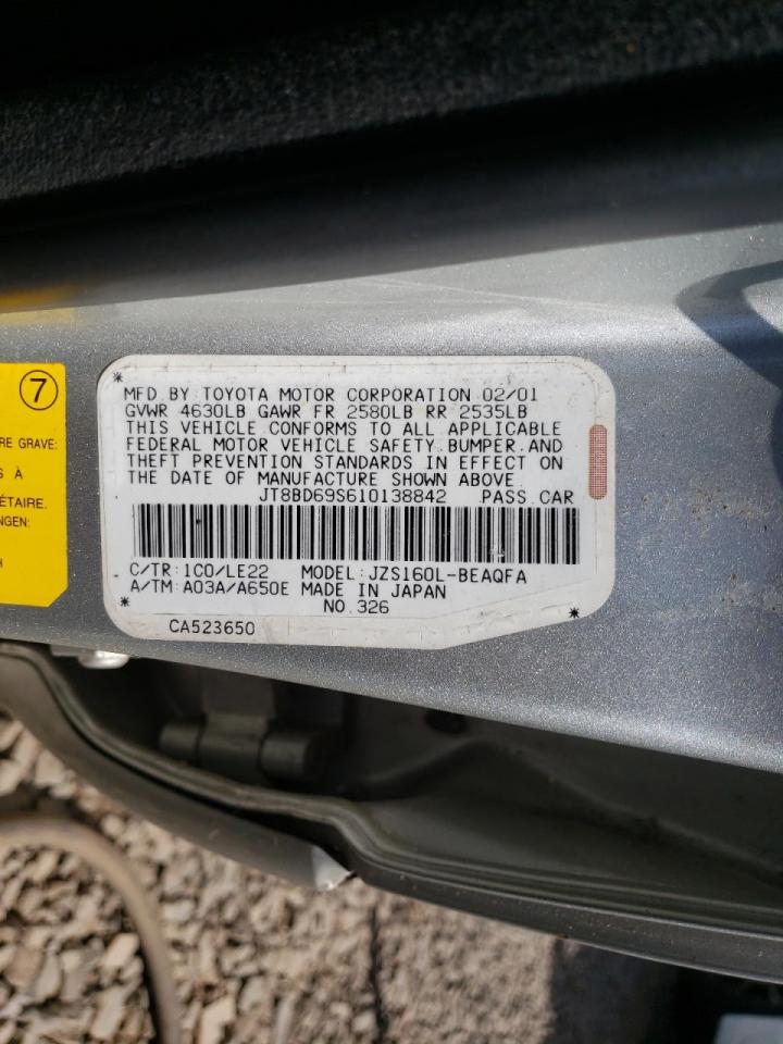 Photo 10 from auction – 2001 LEXUS GS 300 with VIN JT8BD69S610138842