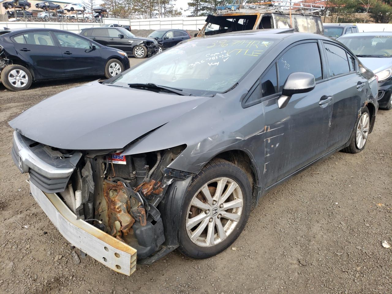 Photo 2 from auction – 2012 HONDA CIVIC EX with VIN 2HGFB2F87CH521375