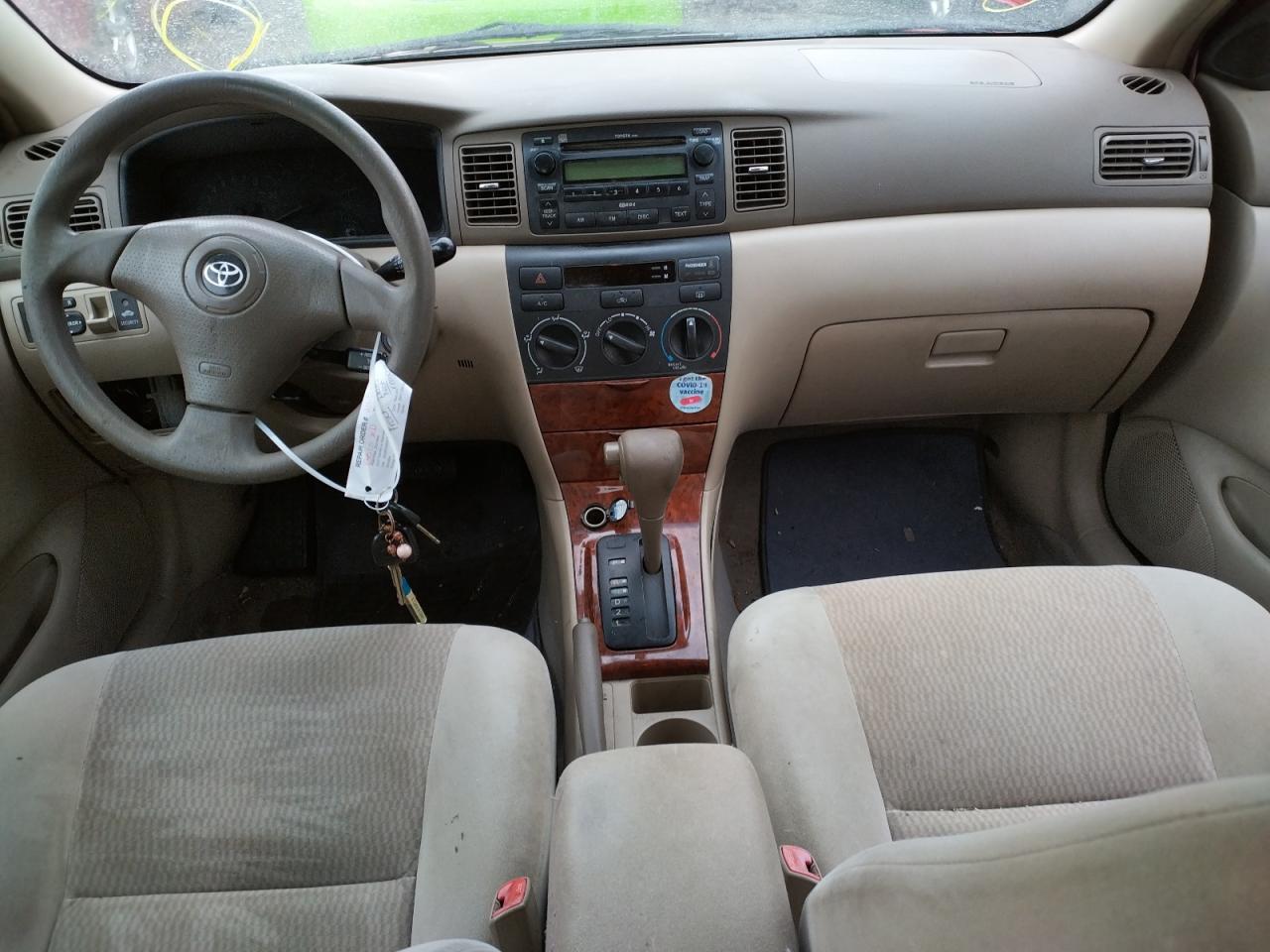 Photo 9 from auction – 2007 TOYOTA COROLLA CE with VIN 1NXBR32E97Z863242