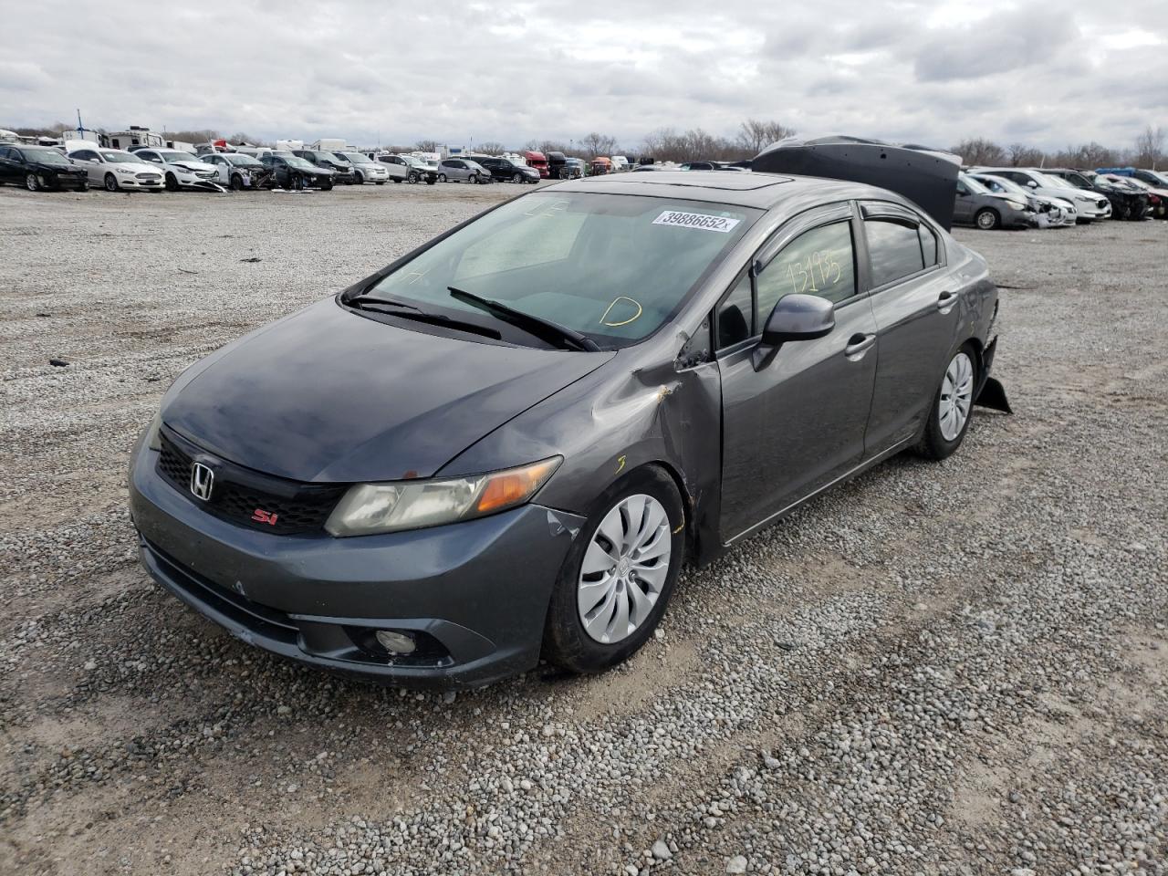 Photo 2 from auction – 2012 HONDA CIVIC SI with VIN 2HGFB6E5XCH700329