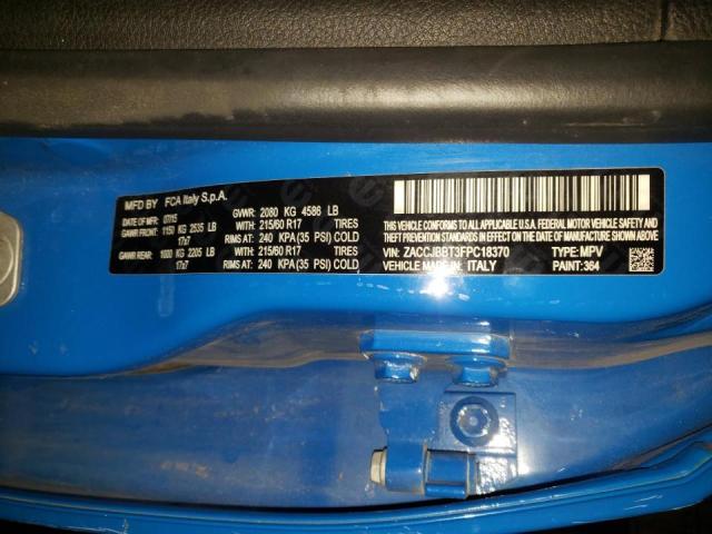 Photo 10 from auction – 2015 JEEP RENEGADE L with VIN ZACCJBBT3FPC18370