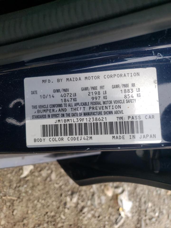 Photo 10 from auction – 2015 MAZDA 3 TOURING with VIN JM1BM1L39F1238621