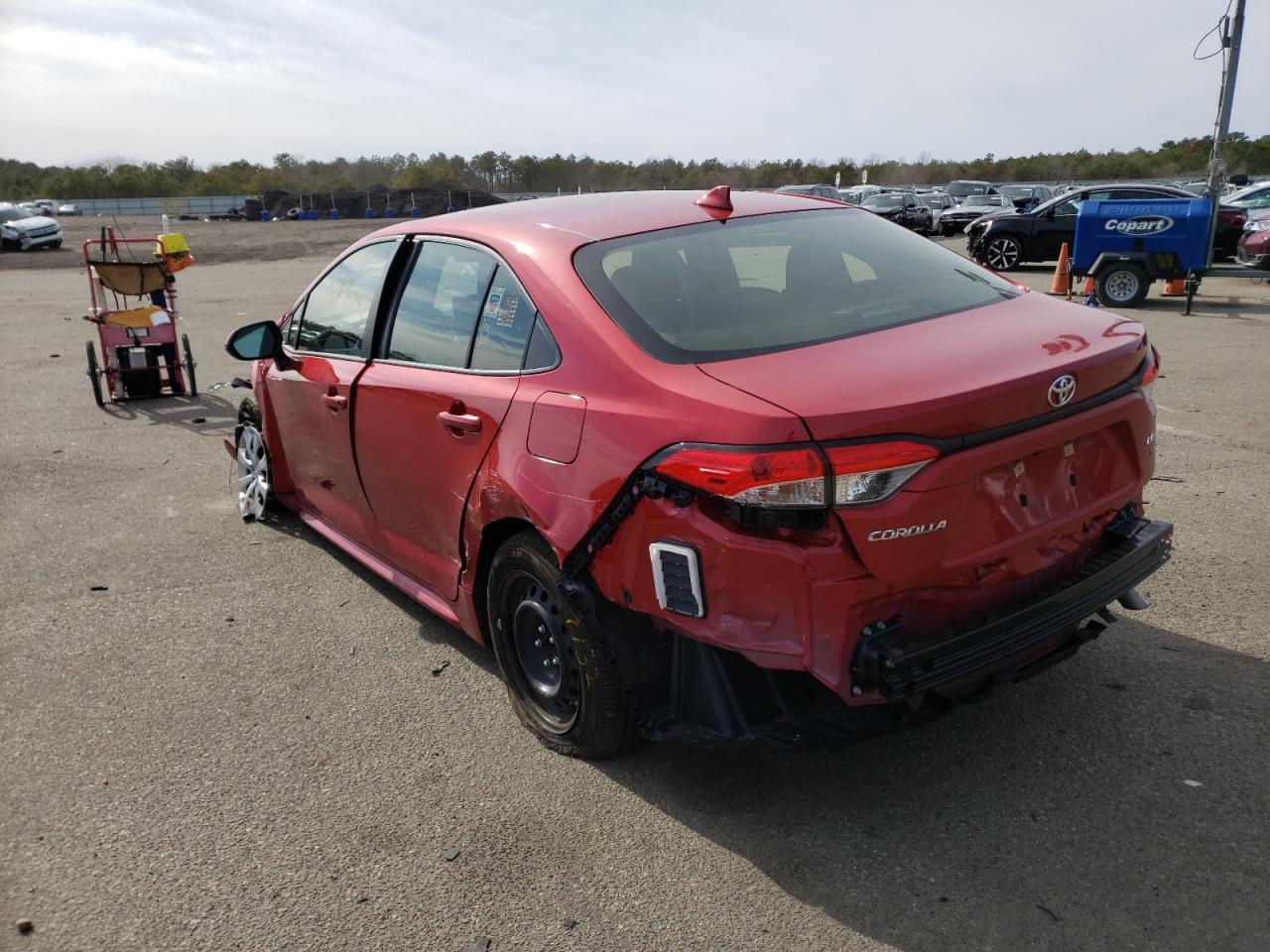 Photo 3 from auction – 2021 TOYOTA COROLLA LE with VIN JTDEPMAE4MJ142421
