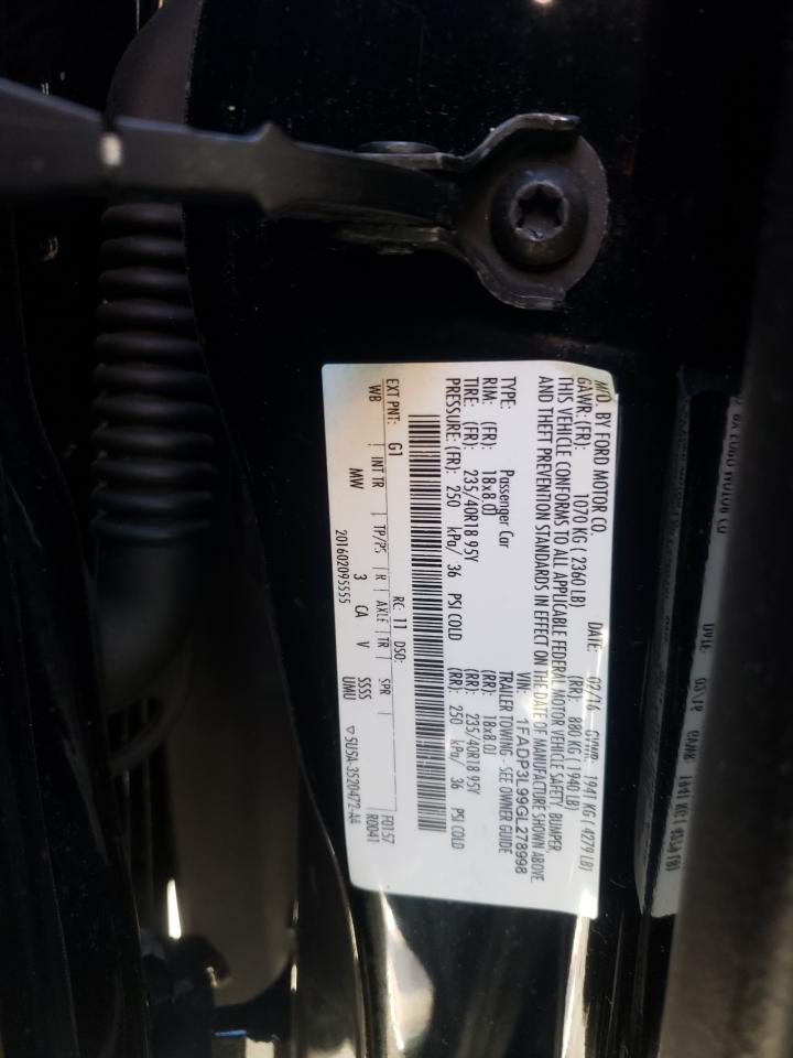 Photo 10 from auction – 2016 FORD FOCUS ST with VIN 1FADP3L99GL278998