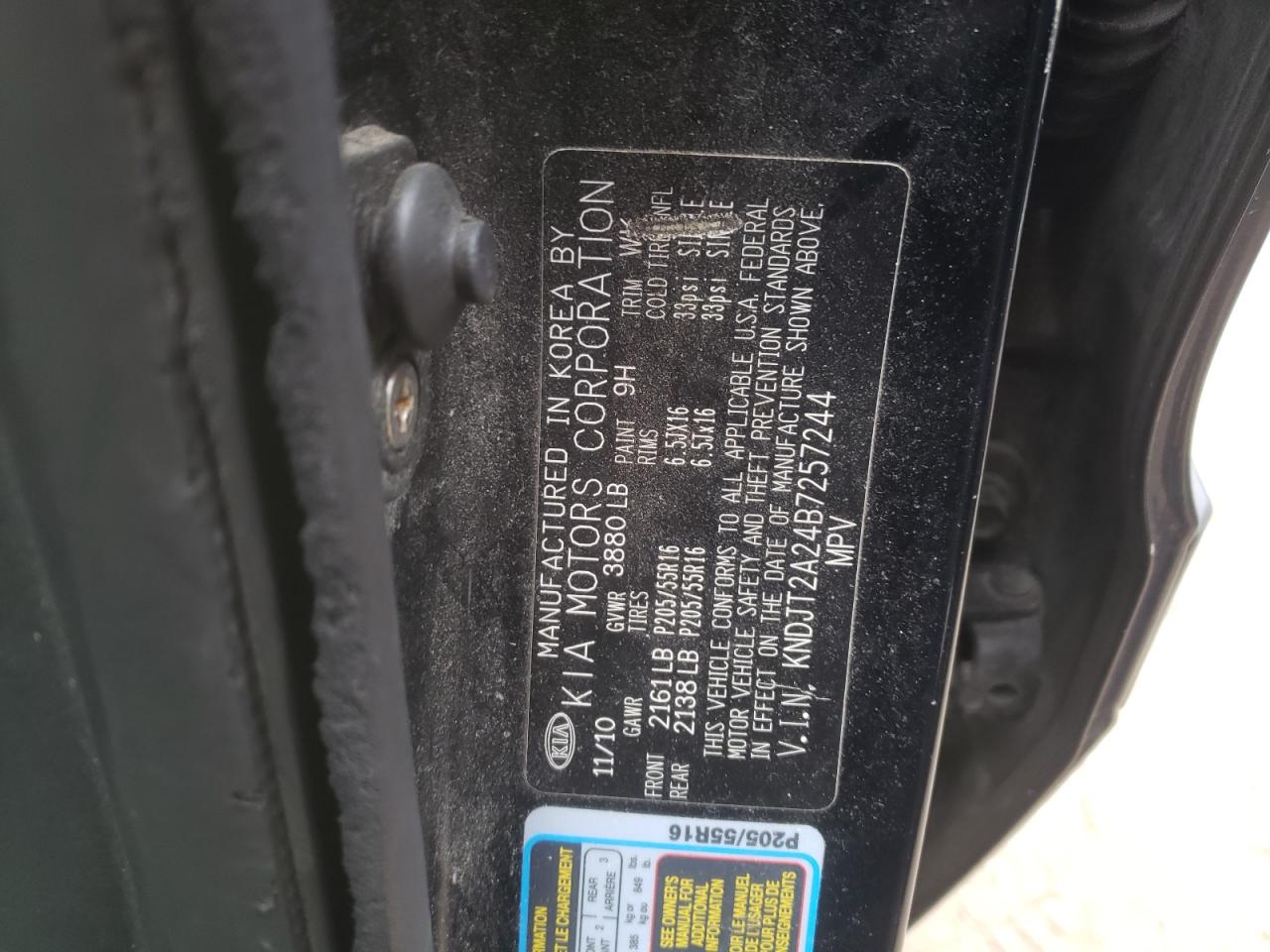 Photo 10 from auction – 2011 KIA SOUL + with VIN KNDJT2A24B7257244