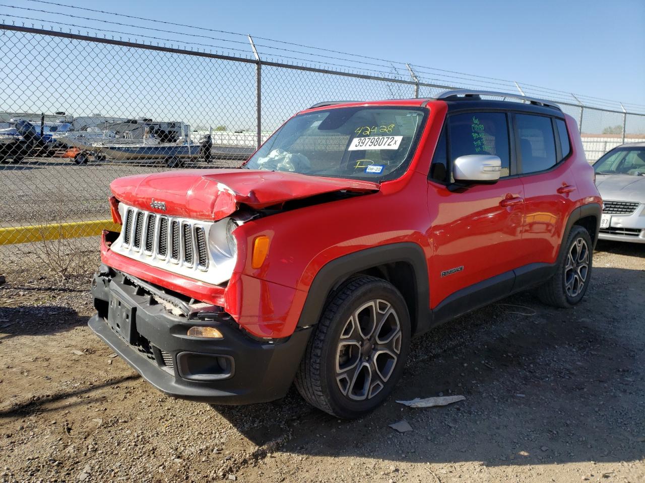 Photo 2 from auction – 2017 JEEP RENEGADE L with VIN ZACCJADBXHPE92540