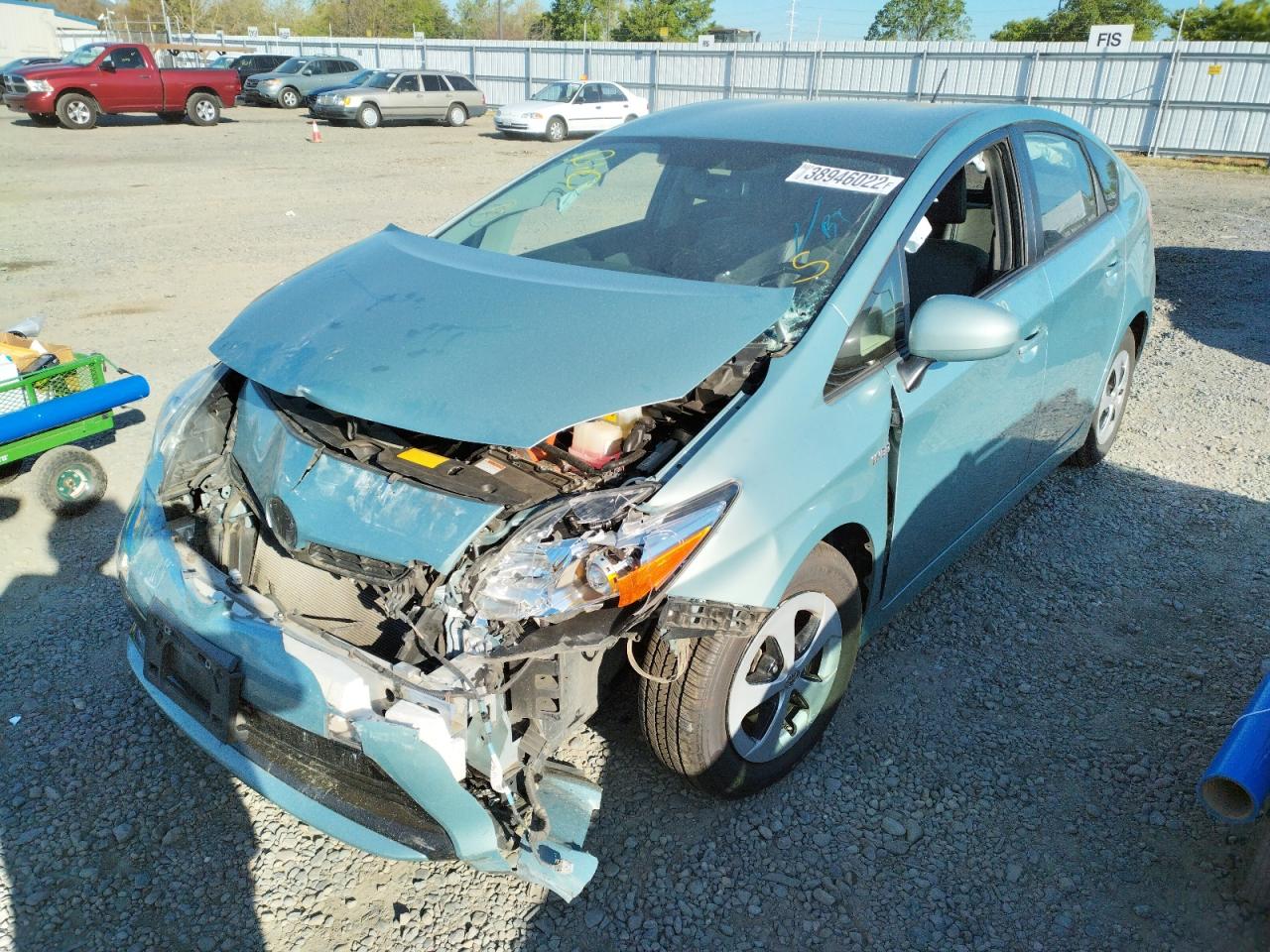 Photo 2 from auction – 2014 TOYOTA PRIUS with VIN JTDKN3DU6E1761626