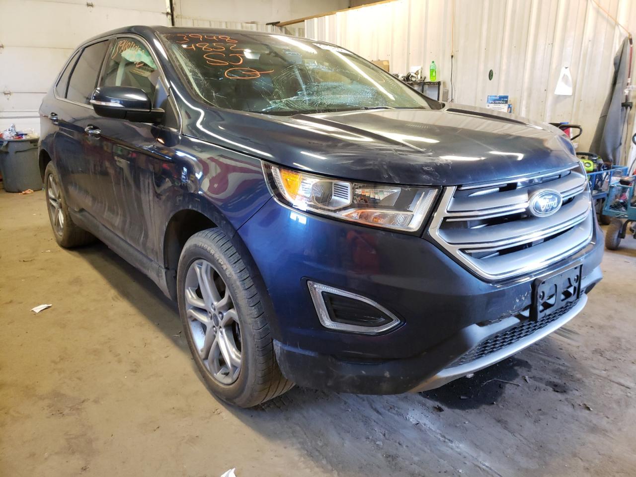 FORD EDGE TITAN 2017 with VIN 2FMPK4K91HBB80302 - Photo from auction