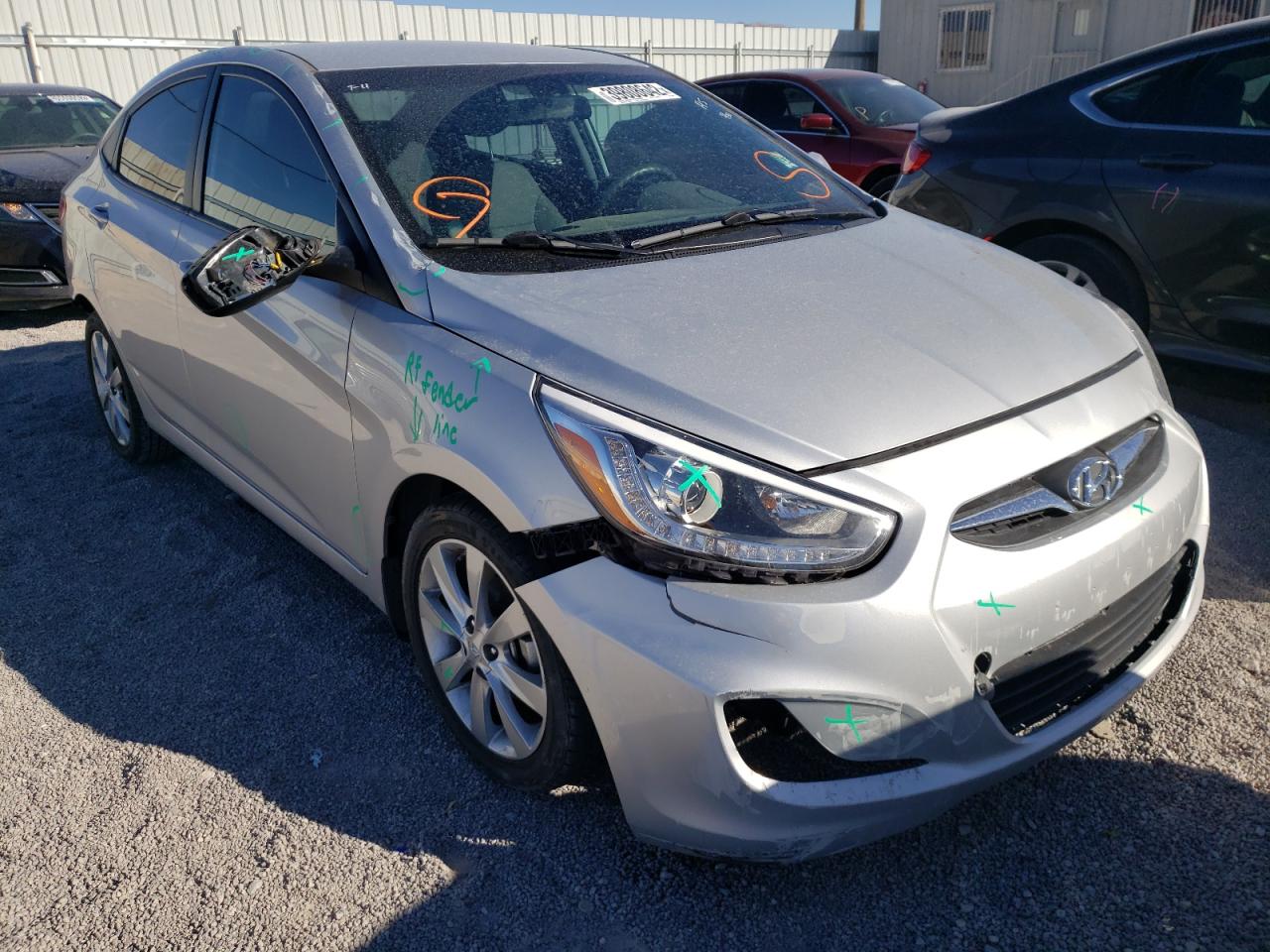 HYUNDAI ACCENT GLS 2014 with VIN KMHCU4AE2EU776094 - Photo from auction