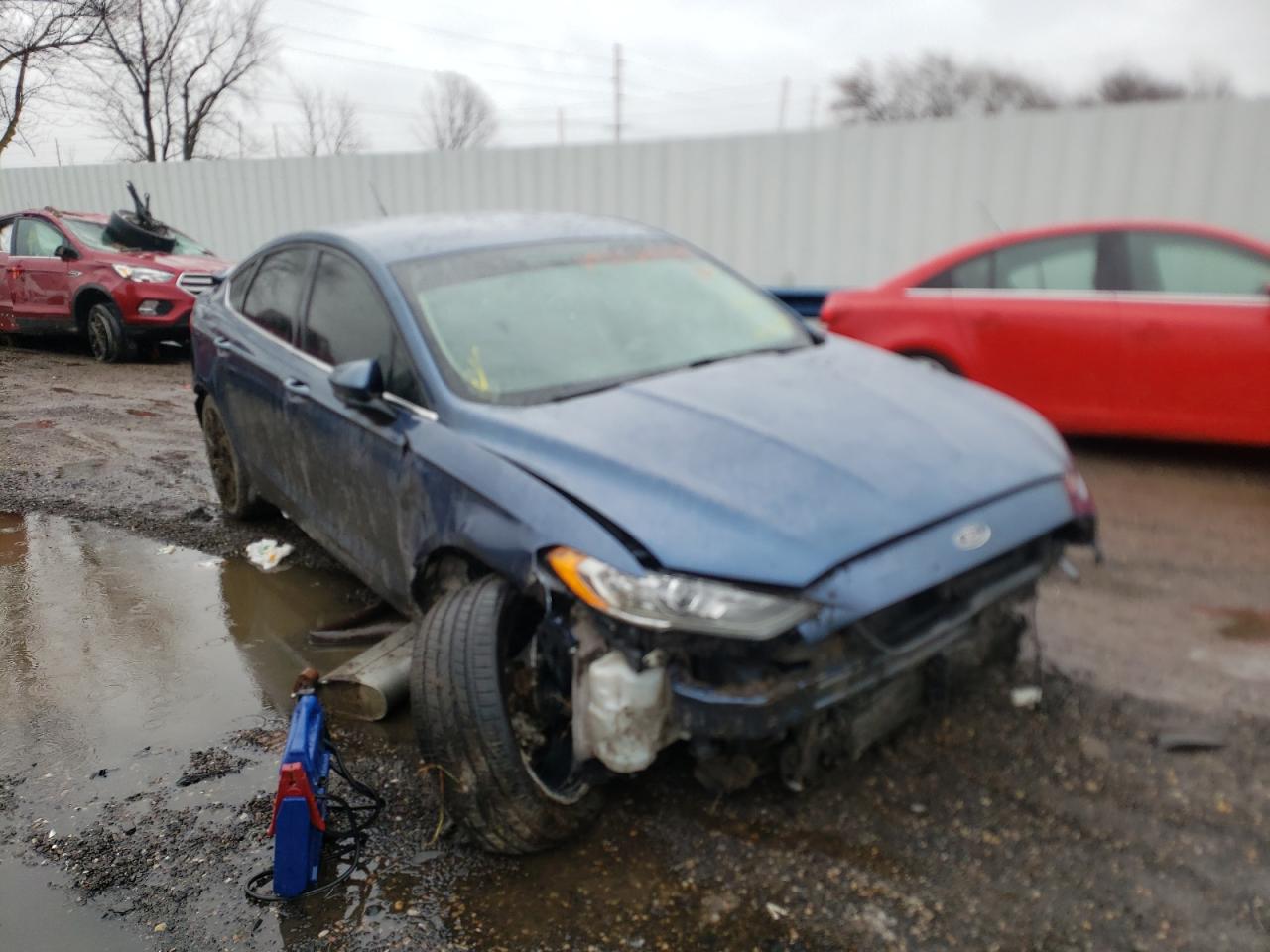 FORD FUSION SE 2018 with VIN 3FA6P0HD4JR245209 - Photo from auction