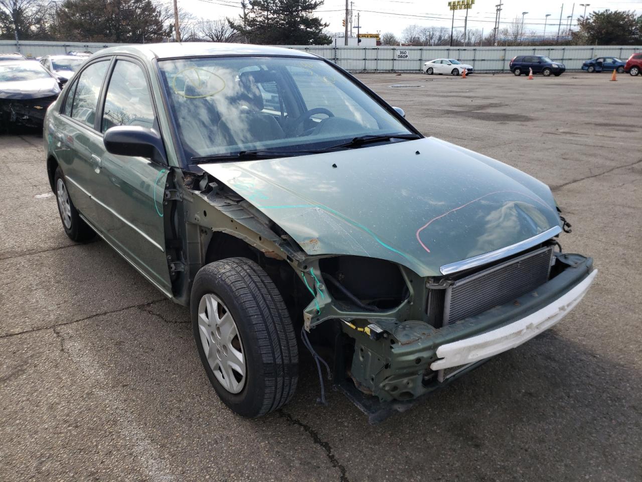 HONDA CIVIC LX 2003 with VIN 1HGES16553L034156 - Photo from auction