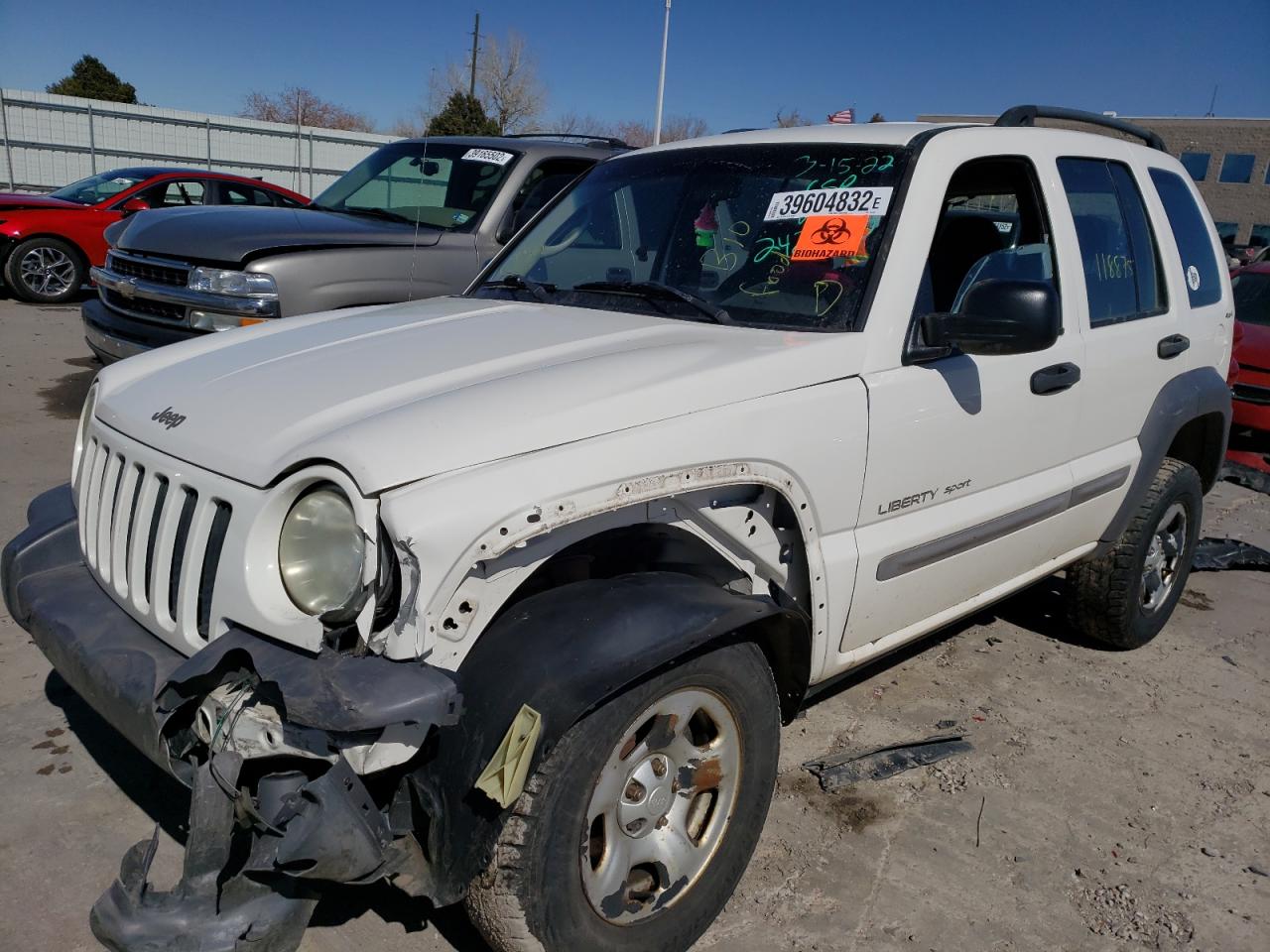 Photo 2 from auction – 2002 JEEP LIBERTY SP with VIN 1J4GL48K72W242992