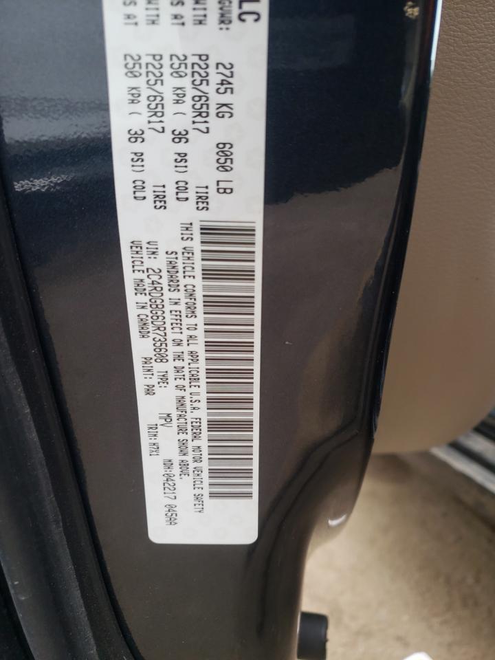 Photo 10 from auction – 2013 DODGE GRAND CARA with VIN 2C4RDGBG6DR735608