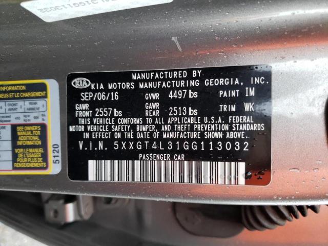 Photo 10 from auction – 2016 KIA OPTIMA LX with VIN 5XXGT4L31GG113032
