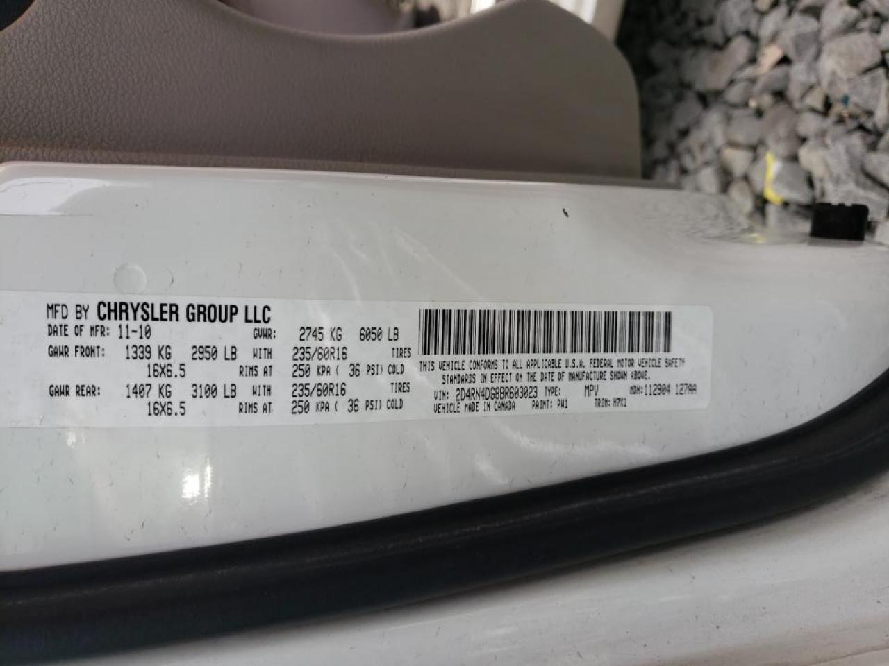 Photo 10 from auction – 2011 DODGE GRAND CARA with VIN 2D4RN4DG8BR603023
