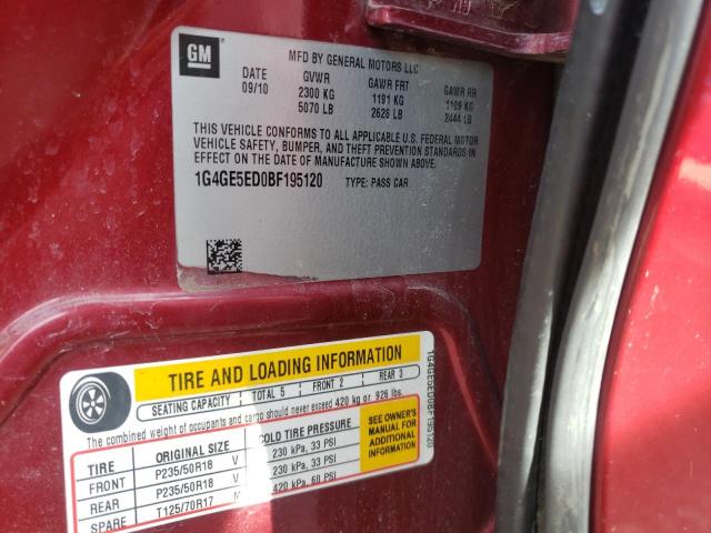 Photo 10 from auction – 2011 BUICK LACROSSE C with VIN 1G4GE5ED0BF195120