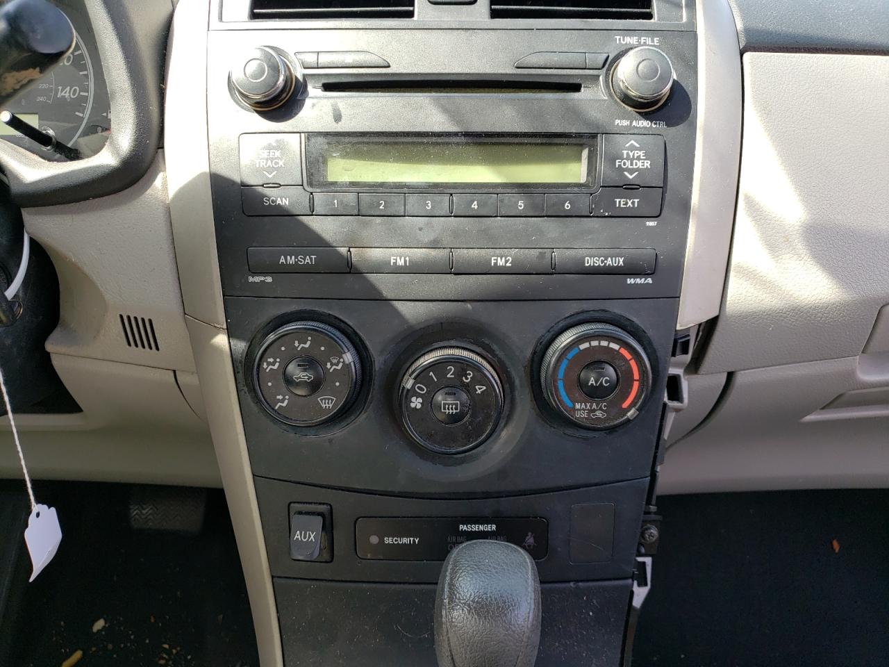 Photo 9 from auction – 2013 TOYOTA COROLLA BA with VIN 2T1BU4EE3DC937719
