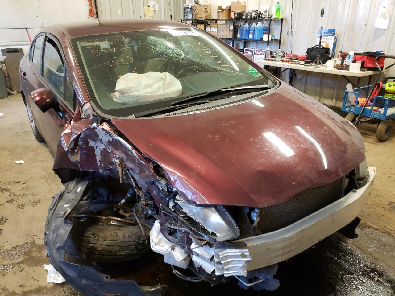 HONDA CIVIC LX 2015 with VIN 19XFB2F58FE271911 - Photo from auction