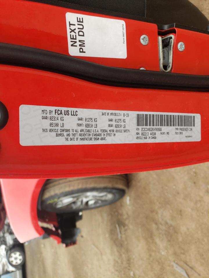 Photo 10 from auction – 2019 DODGE CHARGER SX with VIN 2C3CDXBG2KH702666