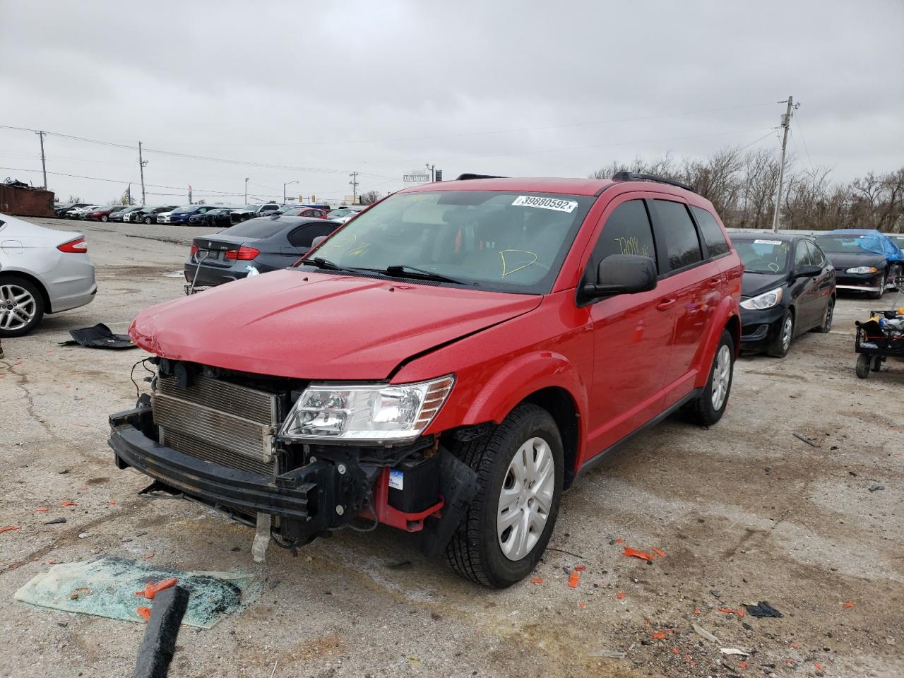 Photo 2 from auction – 2013 DODGE JOURNEY SE with VIN 3C4PDCAB0DT709900