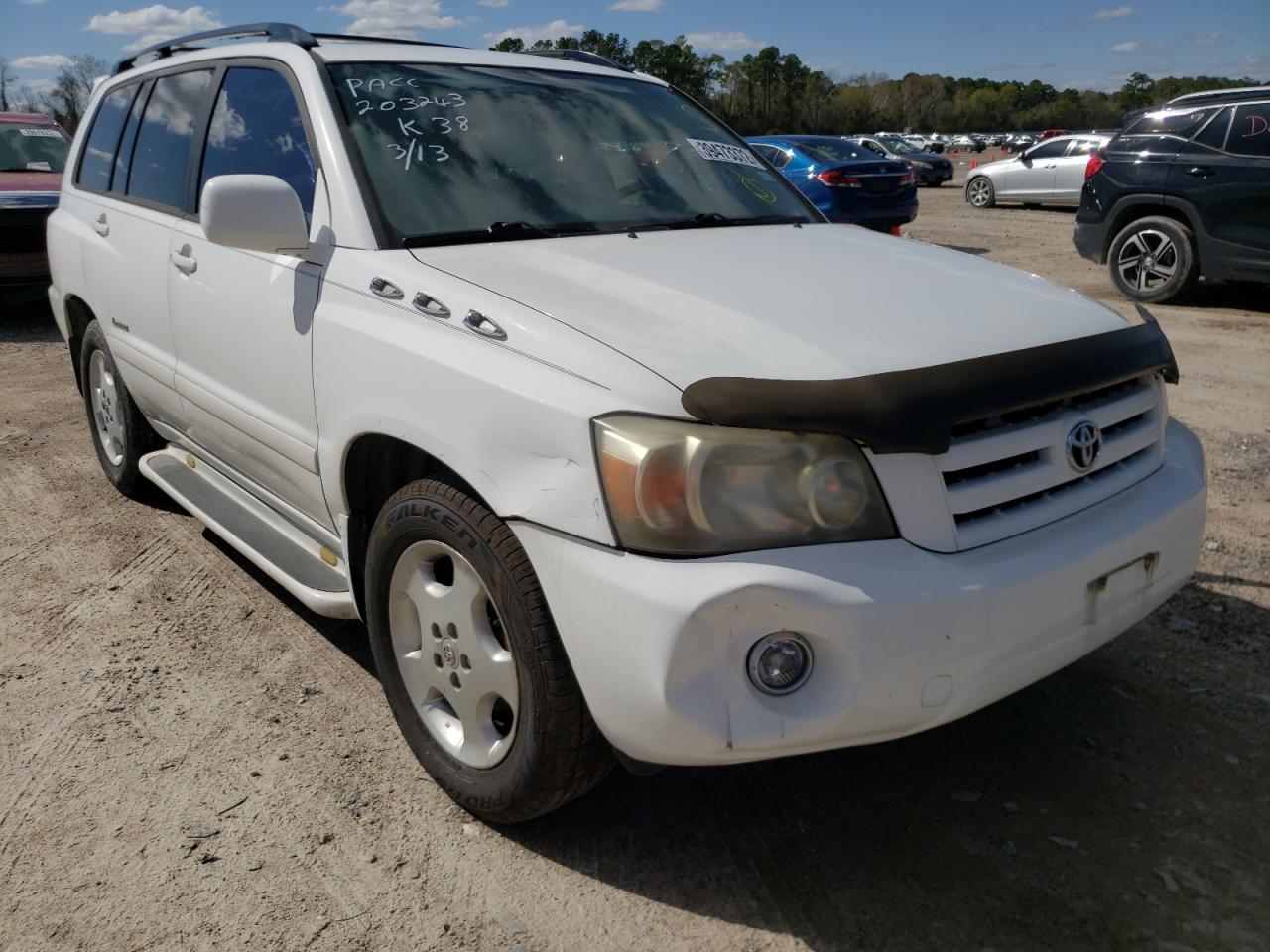 TOYOTA HIGHLANDER 2006 with VIN JTEDP21A760109141 - Photo from auction