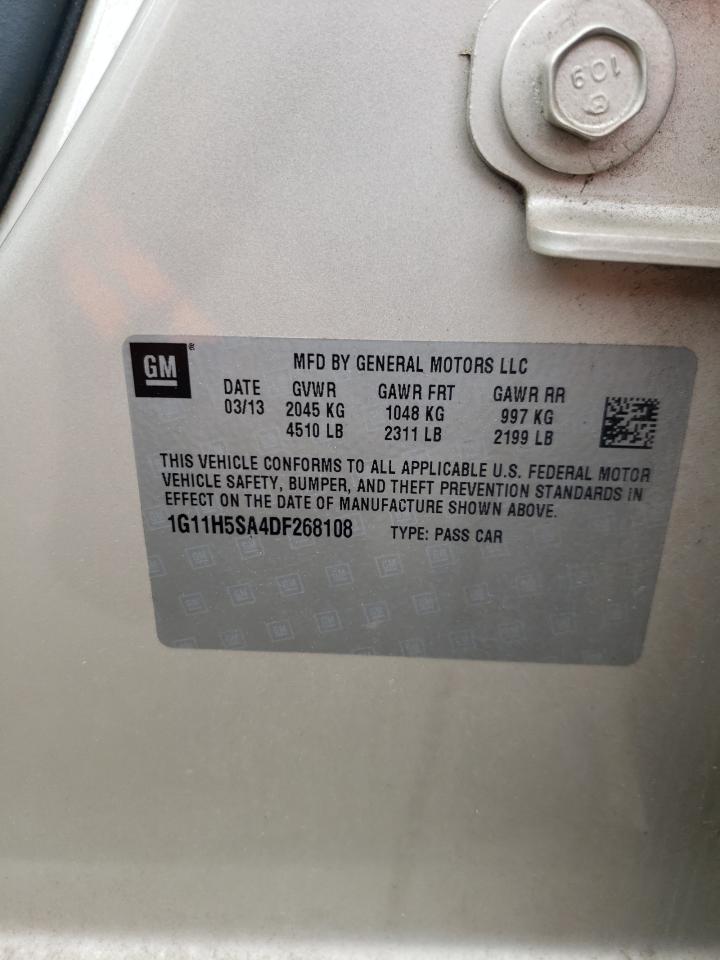 Photo 10 from auction – 2013 CHEVROLET MALIBU LTZ with VIN 1G11H5SA4DF268108