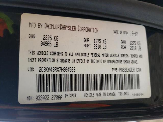 Photo 10 from auction – 2007 CHRYSLER 300 with VIN 2C3KA43RX7H804503