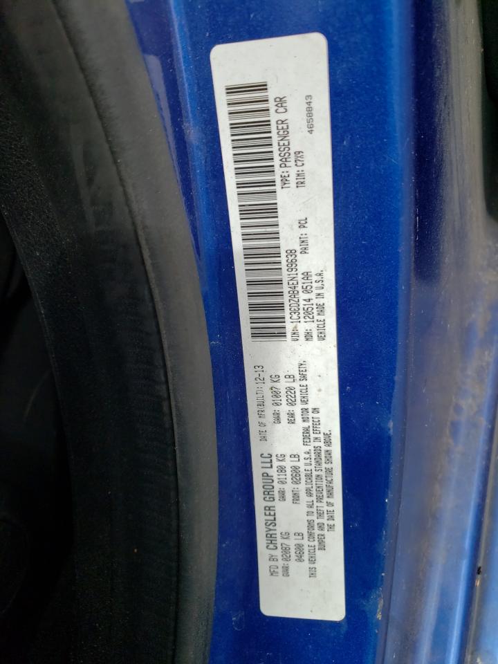 Photo 10 from auction – 2014 DODGE AVENGER SE with VIN 1C3CDZAB4EN199638