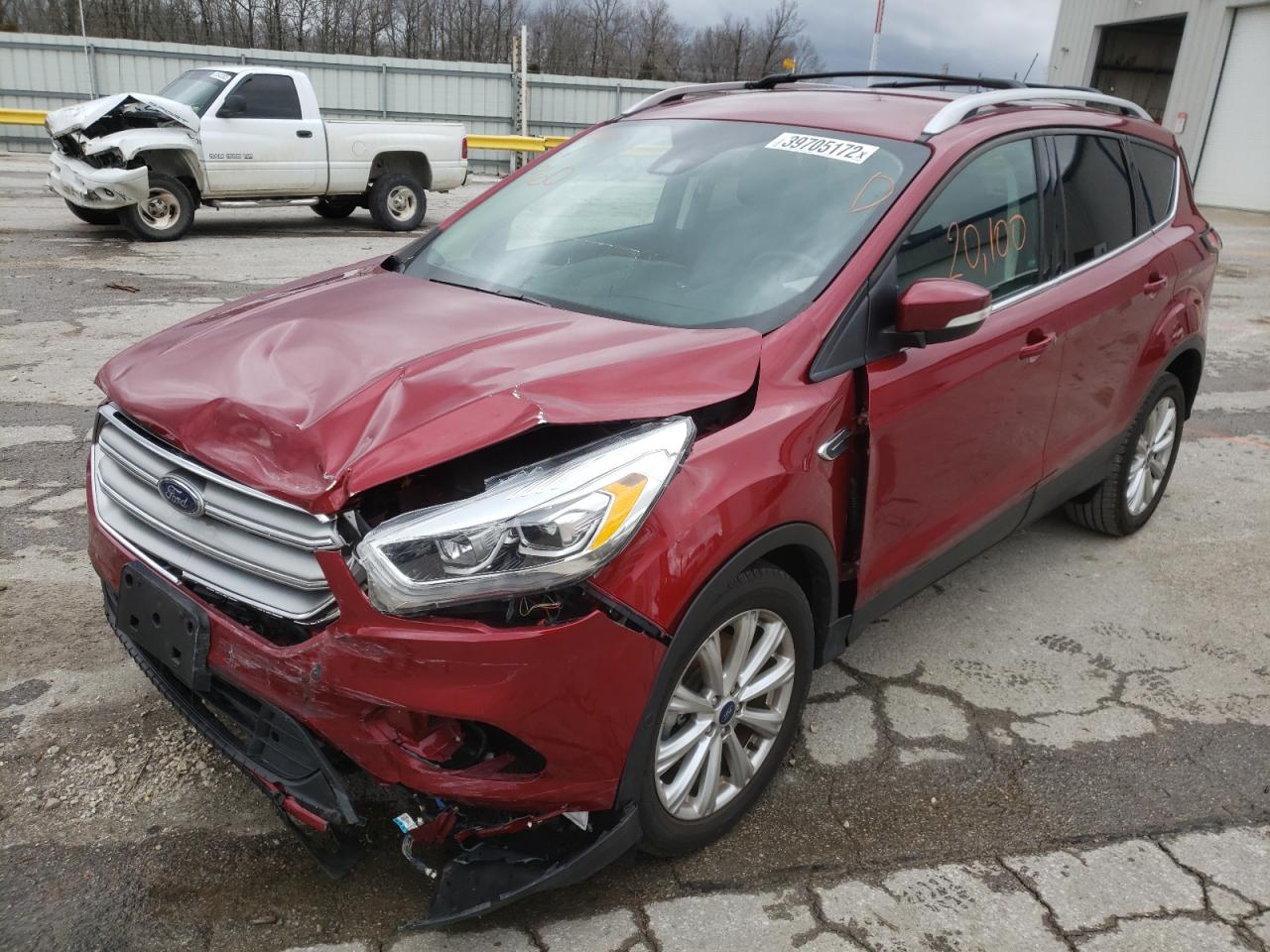Photo 2 from auction – 2017 FORD ESCAPE TIT with VIN 1FMCU0J91HUB81365