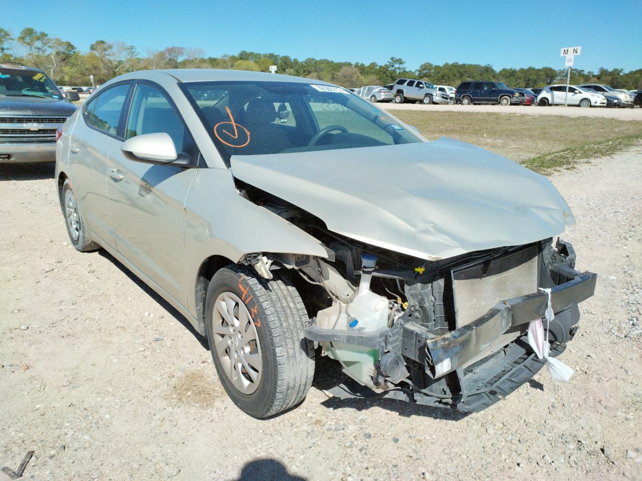 HYUNDAI ELANTRA SE 2017 with VIN 5NPD74LF3HH178293 - Photo from auction