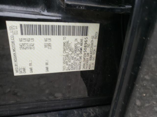 Photo 10 from auction – 2012 NISSAN ALTIMA BAS with VIN 1N4AL2AP5CN508965