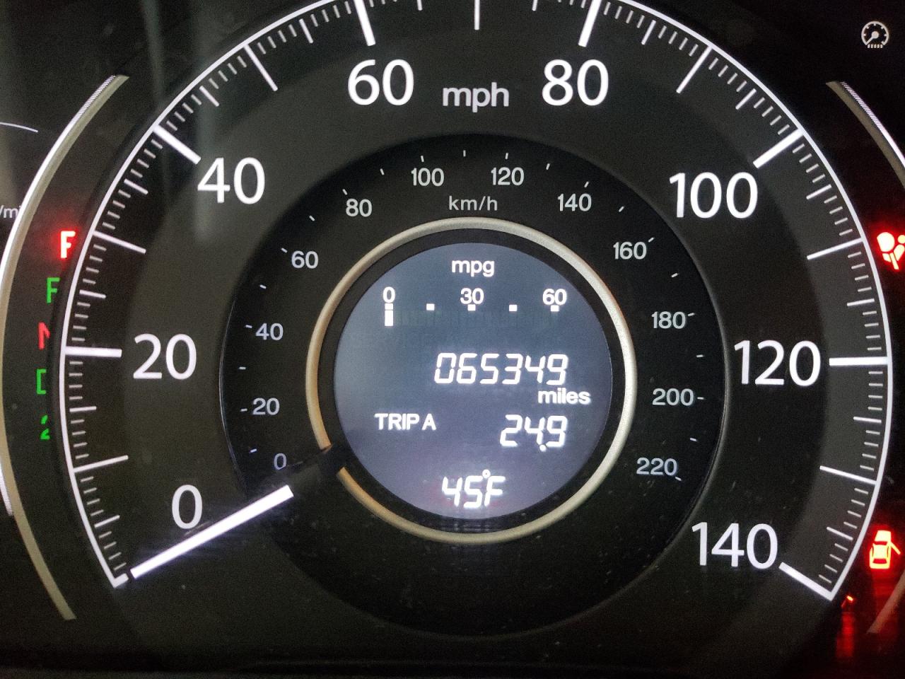 Photo 8 from auction – 2014 HONDA CR-V EX with VIN 2HKRM4H55EH666056